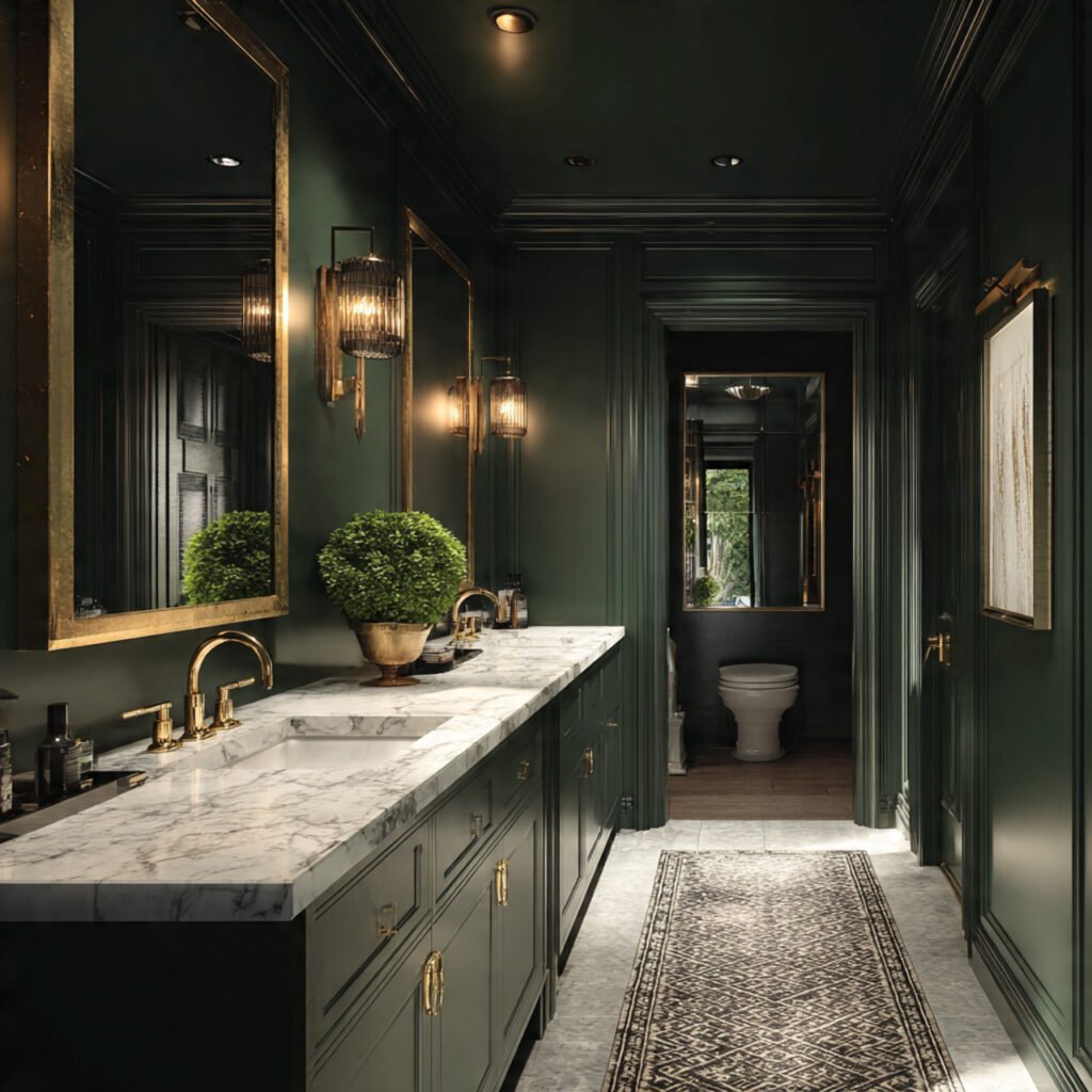 Dark Green Bathroom Ideas