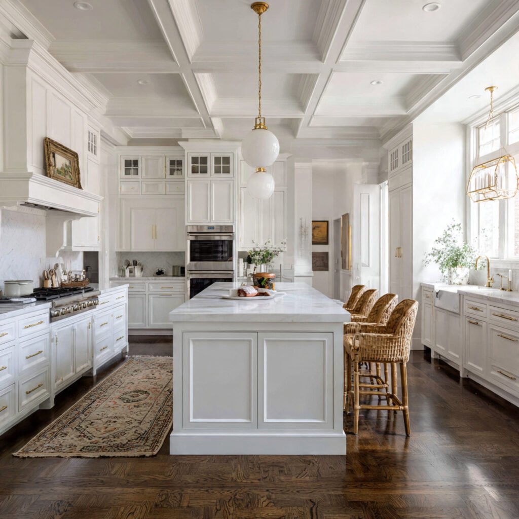 White Kitchen Cabinets with Timeless Classic Appeal