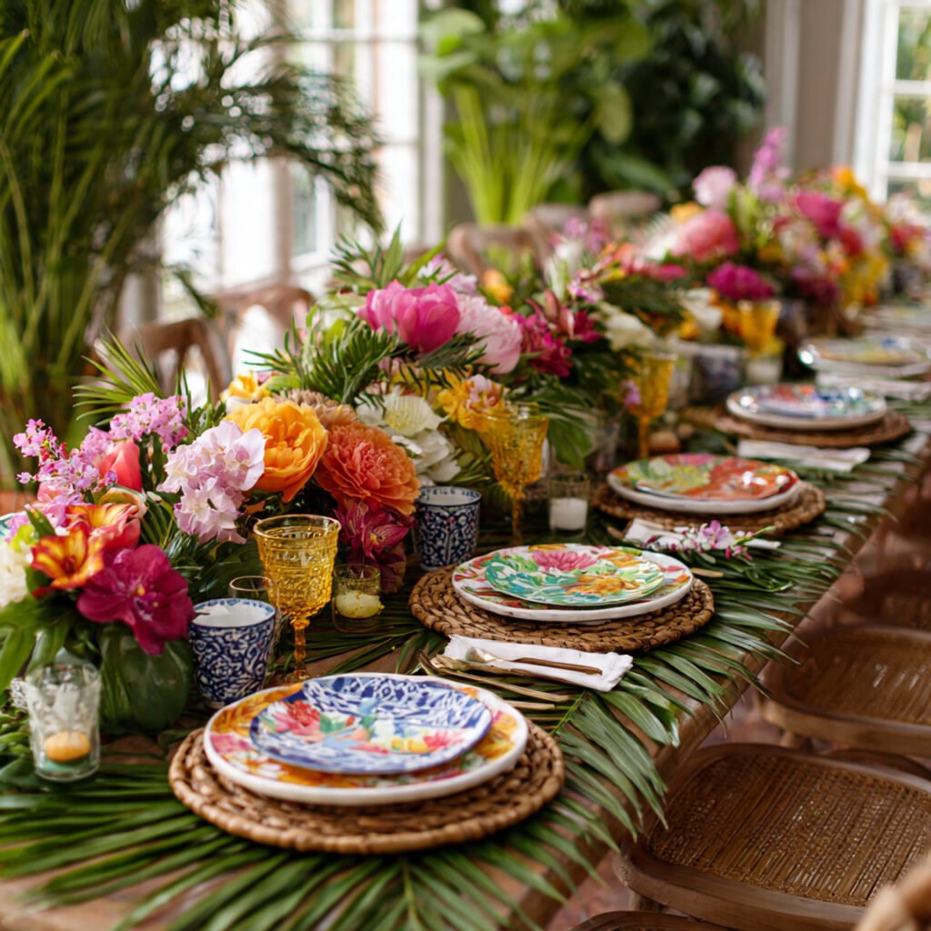 Tropical Theme Table Ideas