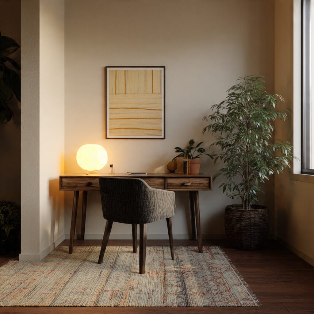 30 Aesthetic Home Office Desk Setup Ideas for Productivity 9 Cozy Corner Desk Setup Ideas