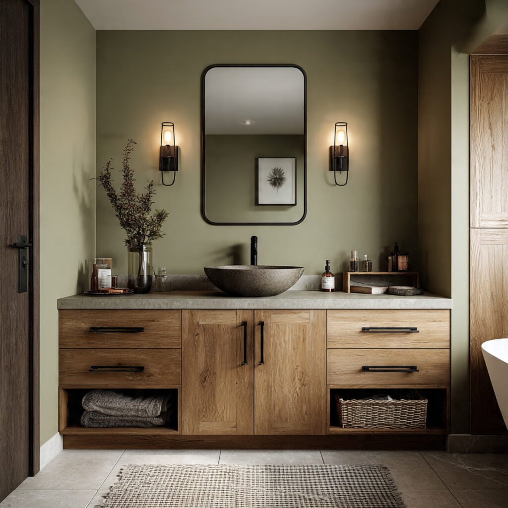 Olive Green Bathroom Ideas