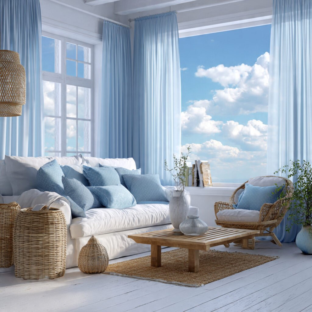 Sky Blue and Cloud White Pairing Ideas