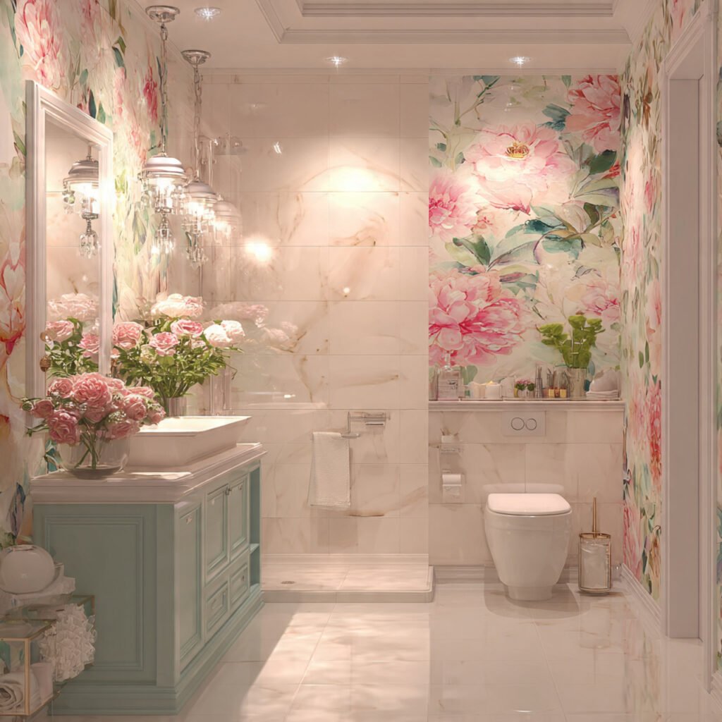 Floral Inspired Bathroom Ideas