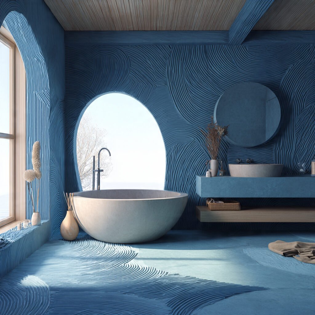 Ocean Wave Inspired Bathroom Ideas