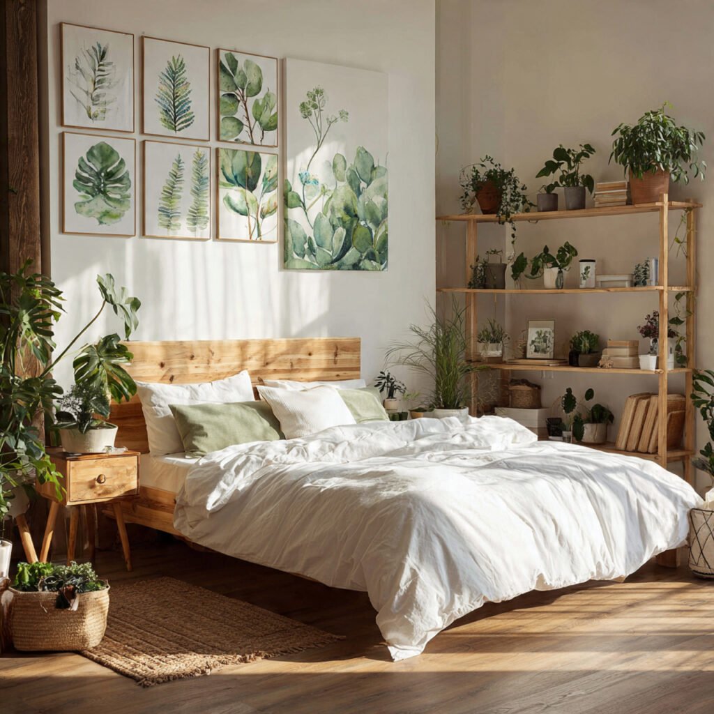 24 Summer Bedroom Aesthetic Ideas to Create a Dreamy and Relaxing Space 9 Botanical Bedroom Ideas