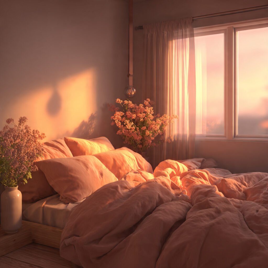 24 Summer Bedroom Aesthetic Ideas to Create a Dreamy and Relaxing Space 25 Warm Sunset Tone Bedroom Ideas