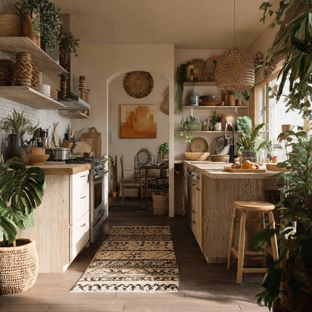 Boho kitchen decor ideas