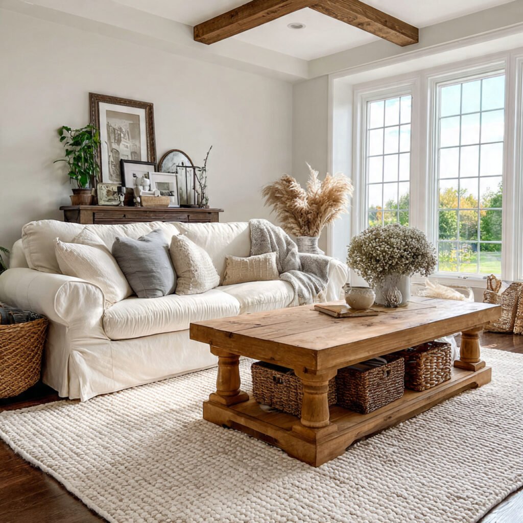 20 Stunning Farmhouse Living Room Colors Ideas for Rustic Style Homes 2 Soft White Rustic Living Room Color Ideas