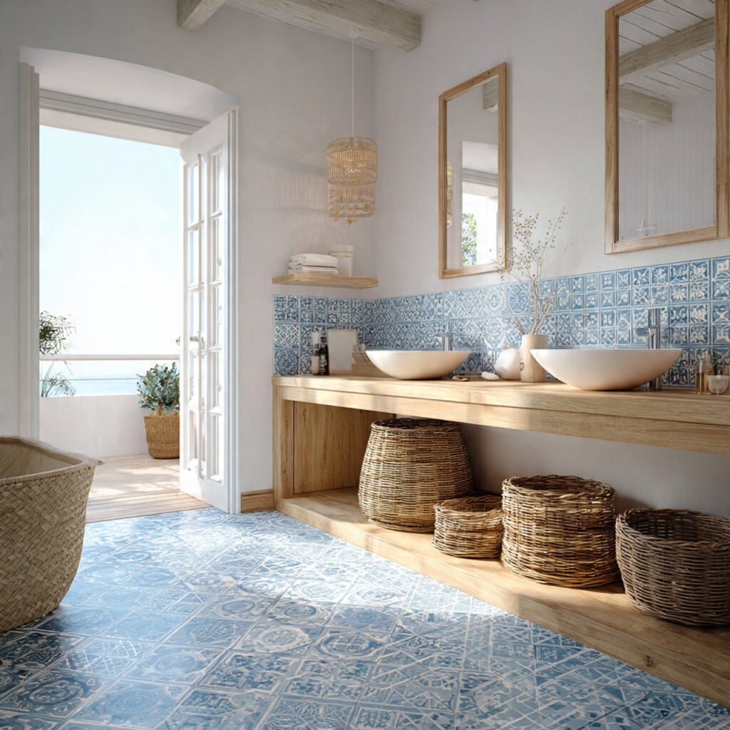 20 Stunning Spanish Bathroom Ideas That Bring Mediterranean Charm Home 5 Mediterranean Coastal Bathroom Design Ideas
