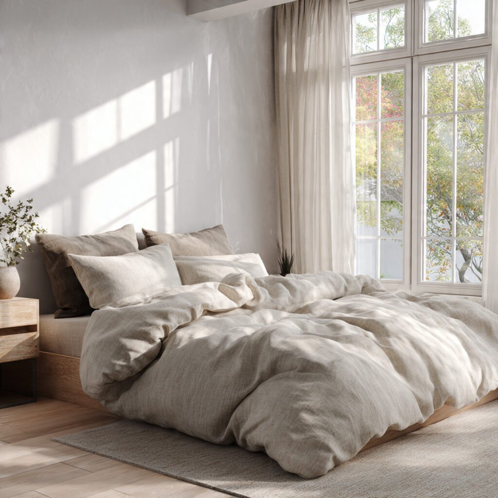 Light Linen Bedding Ideas
