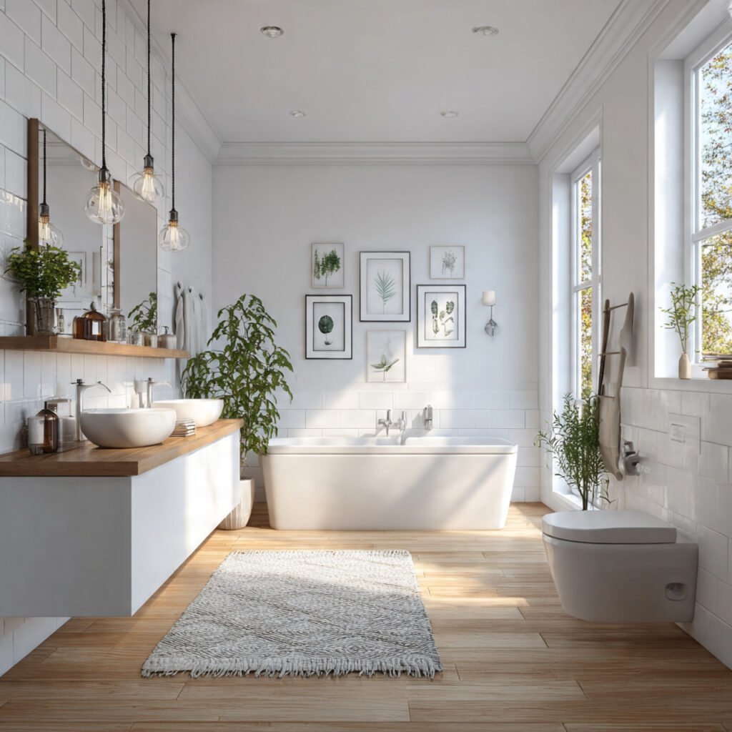 Light and Airy White Bathroom Ideas