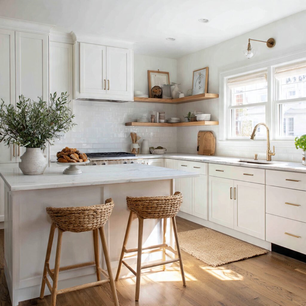 White theme kitchen ideas