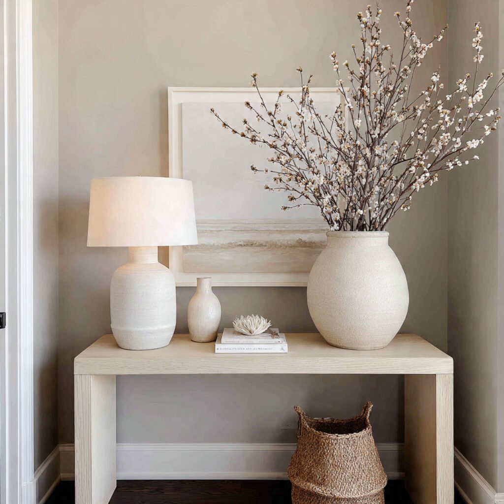 27 Stunning Entryway Table Ideas for Modern and Cozy Homes 15 Neutral Foyer Decor Ideas