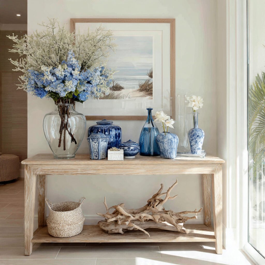 27 Stunning Entryway Table Ideas for Modern and Cozy Homes 17 Coastal Foyer Styling Ideas