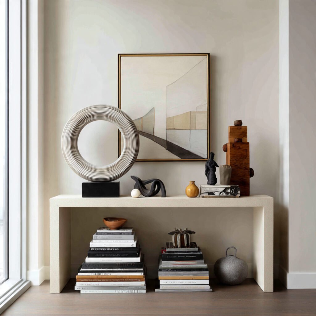 27 Stunning Entryway Table Ideas for Modern and Cozy Homes 25 Decorative Book Display Ideas