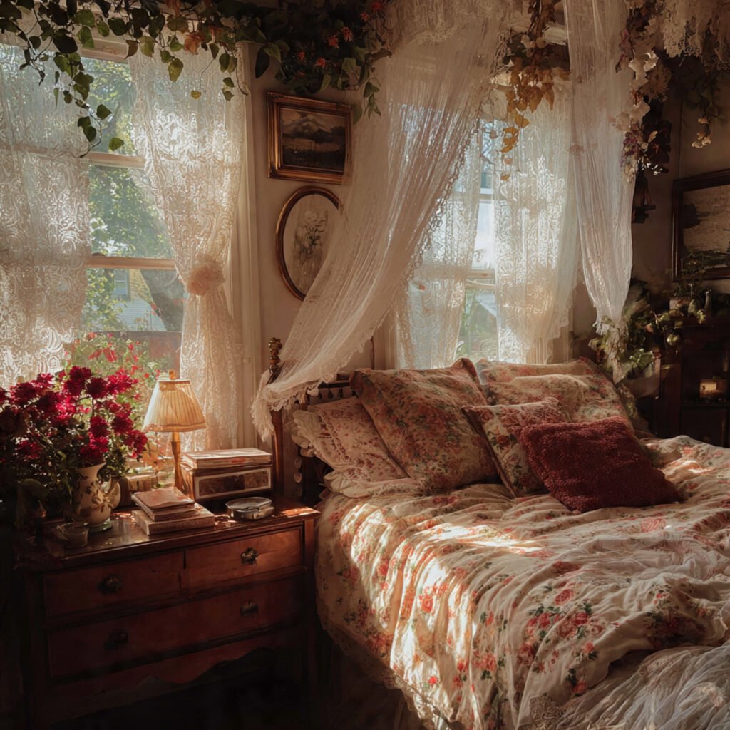 24 Summer Bedroom Aesthetic Ideas to Create a Dreamy and Relaxing Space 16 Cottagecore Bedroom Ideas