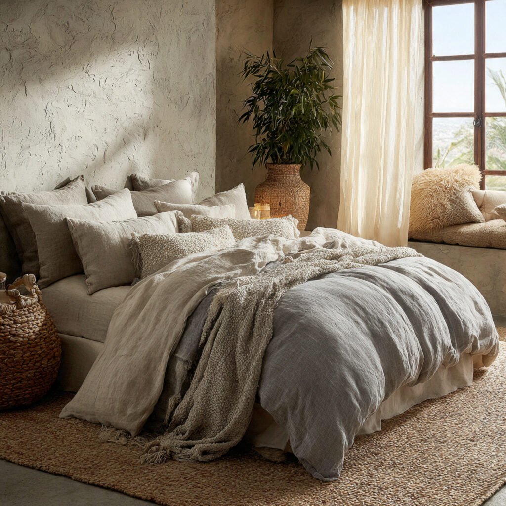 Light Texture Bedroom Ideas