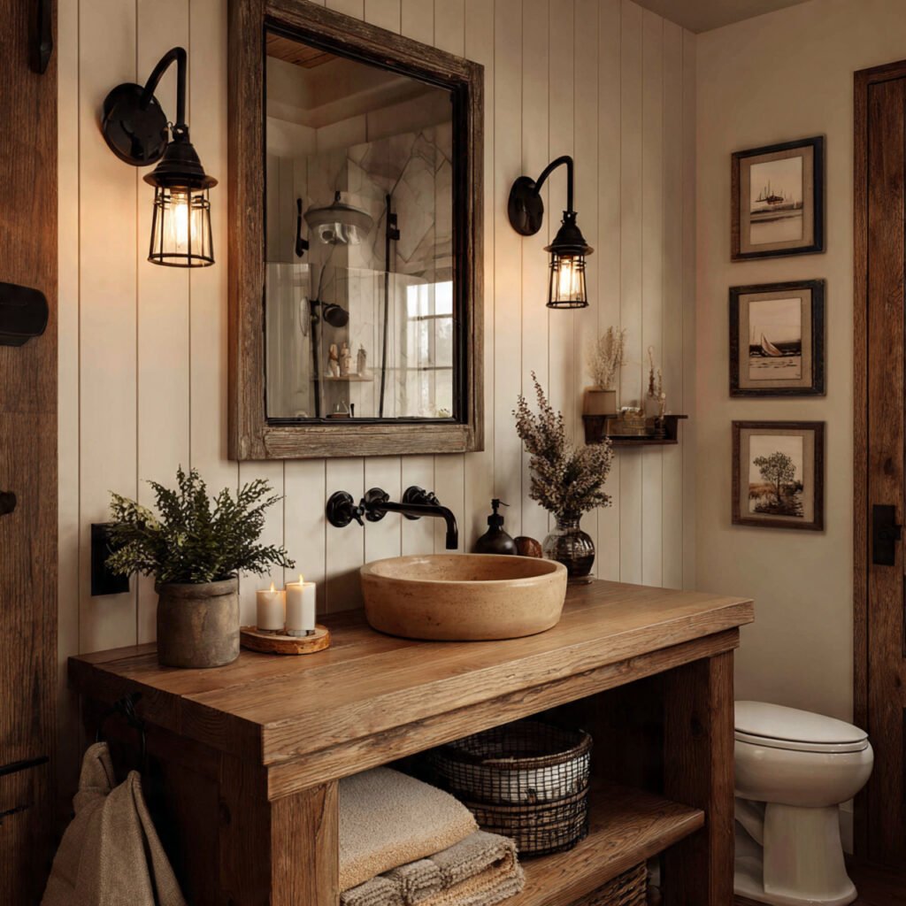 27 Stunning Bathroom Design Ideas to Transform Your Space 6 Farmhouse Style Bathroom