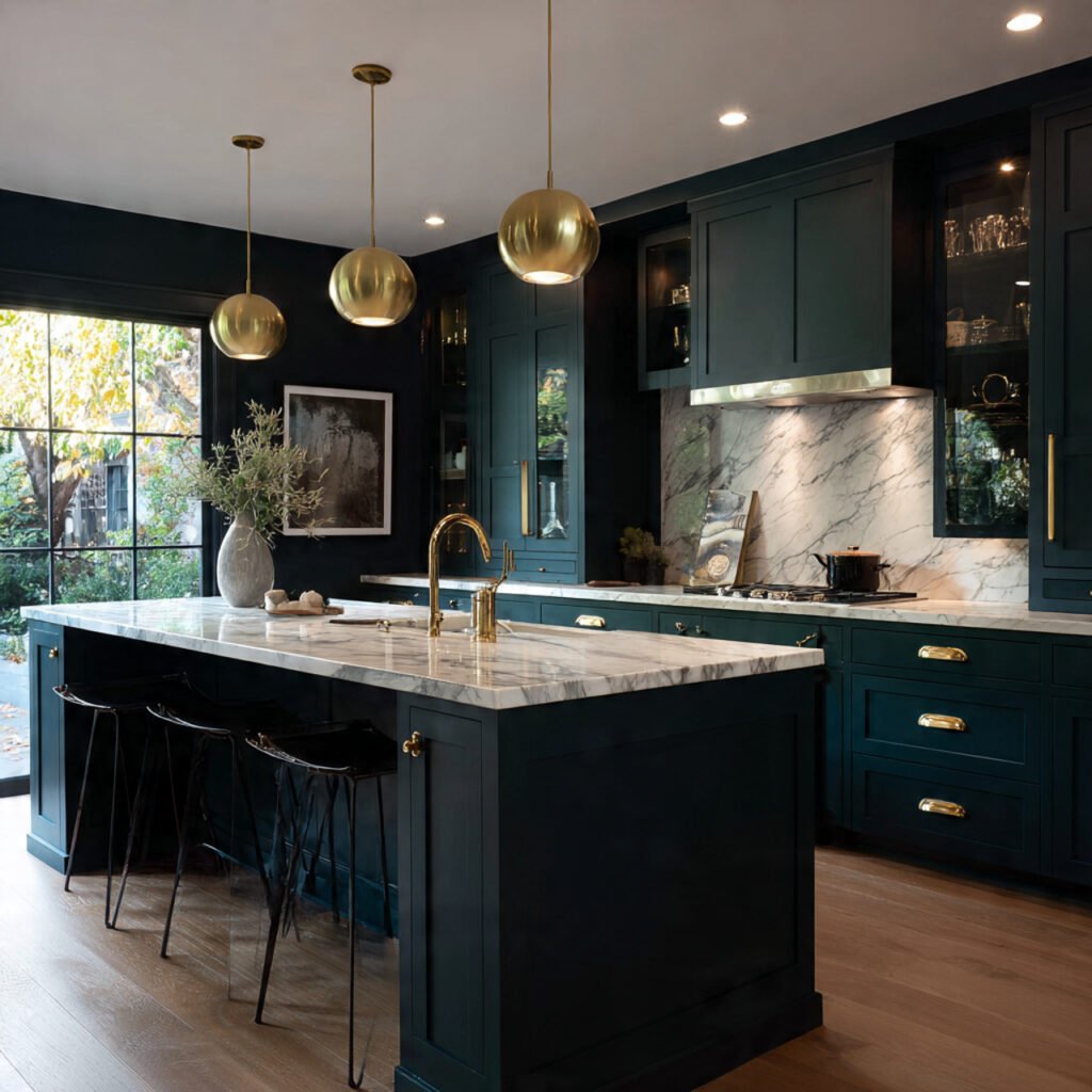 Dark Bold Cabinet Color Ideas