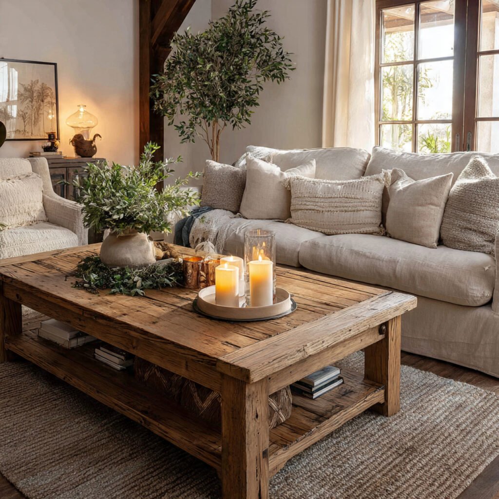 Farmhouse Coffee Table Living Room Ideas
