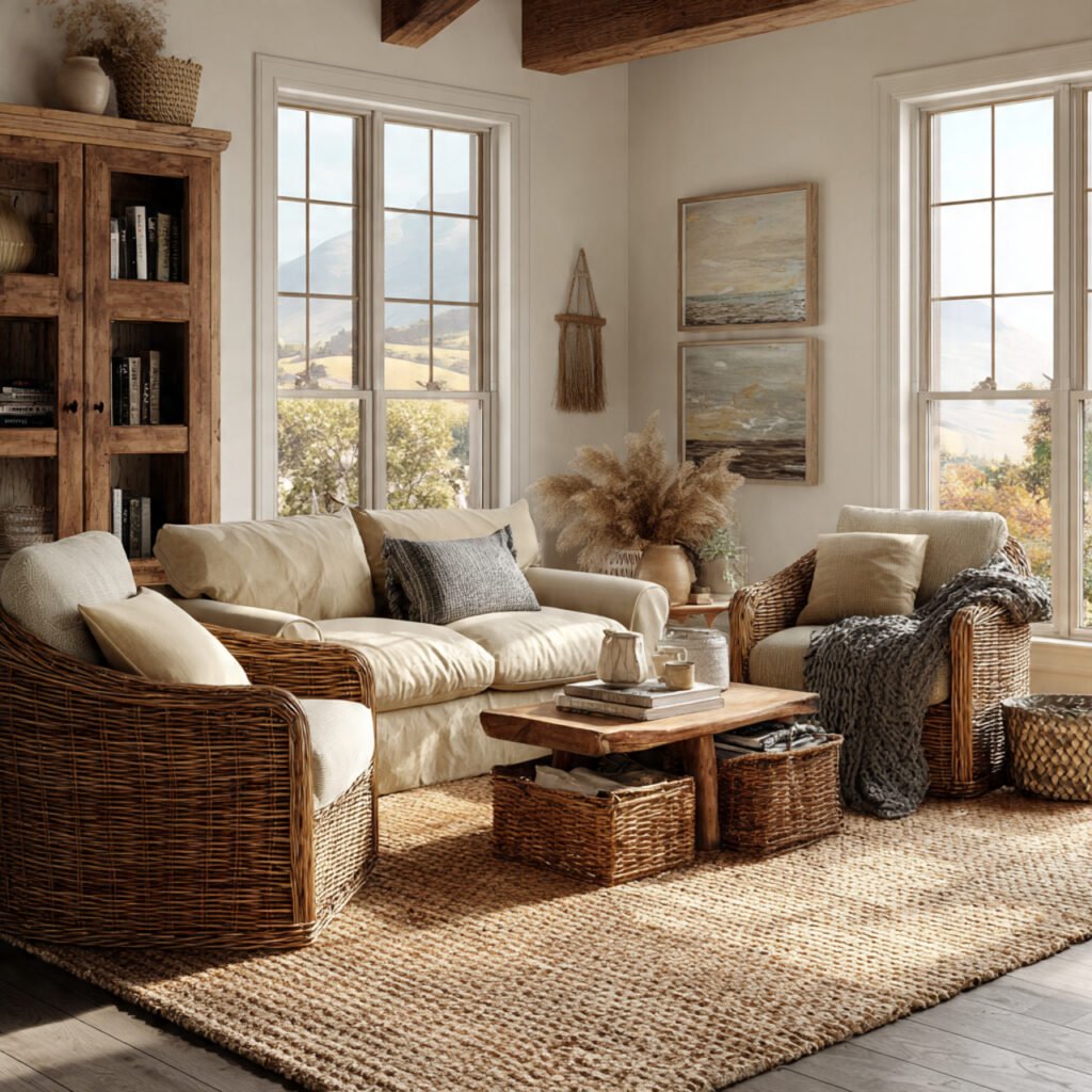 Woven Texture Living Room Ideas