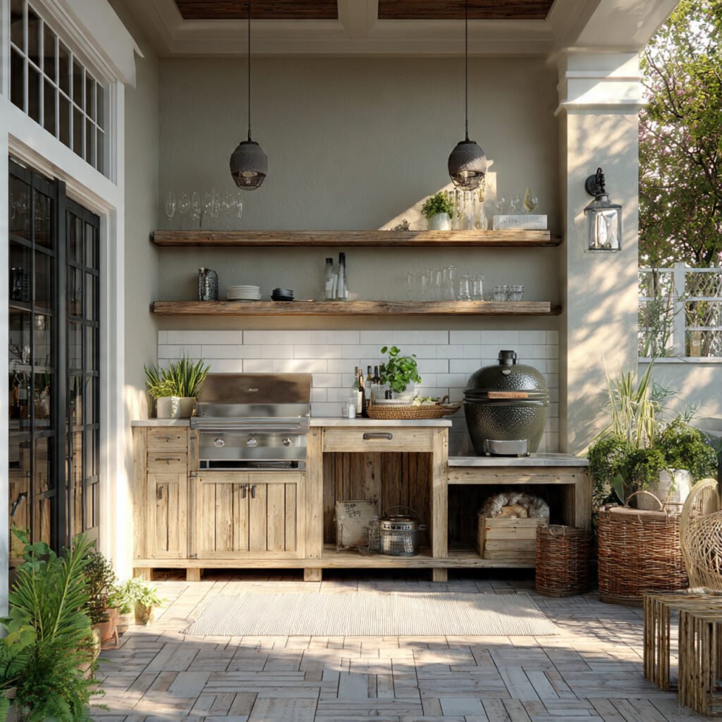 Farmhouse outdoor kitchen ideas