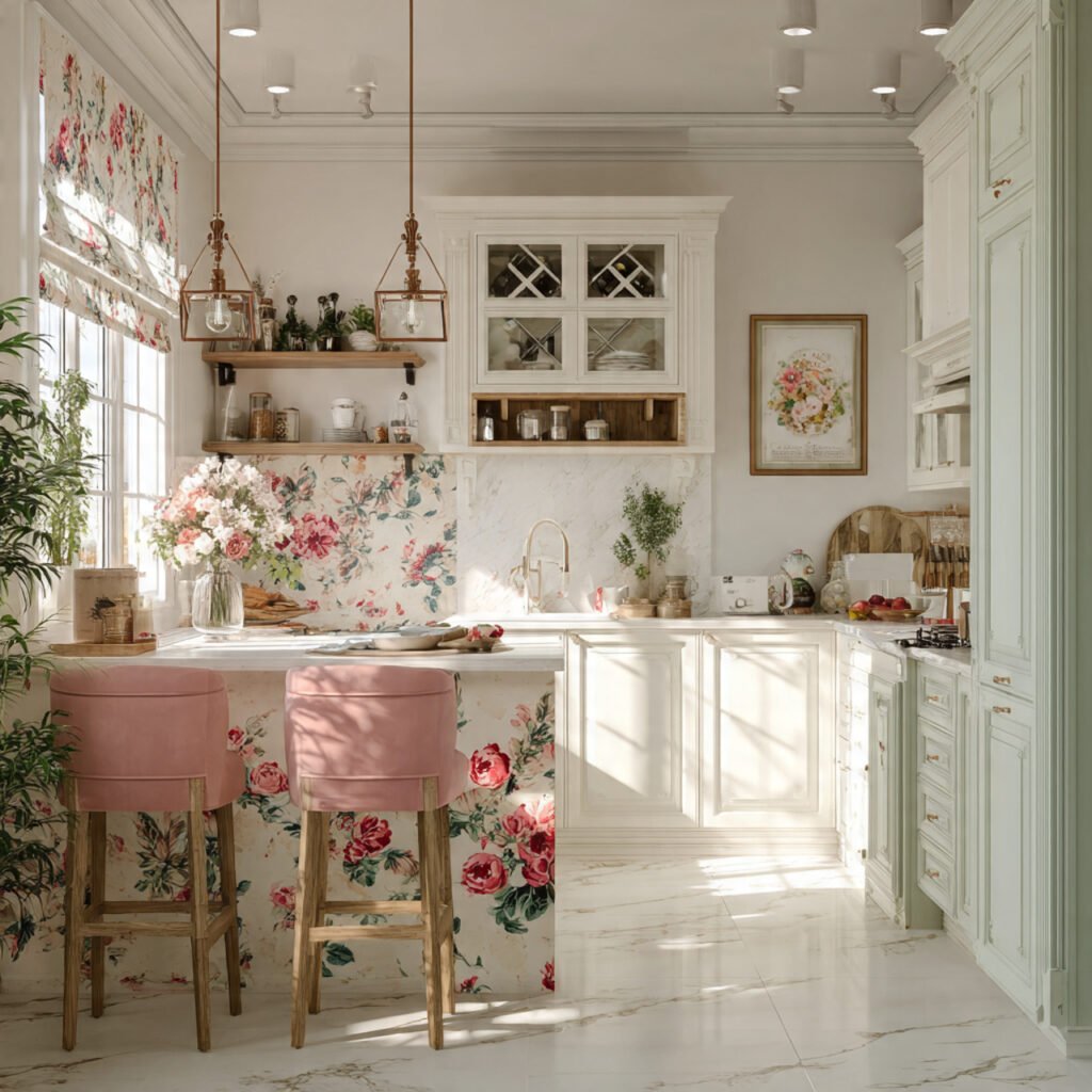 Floral kitchen decor ideas