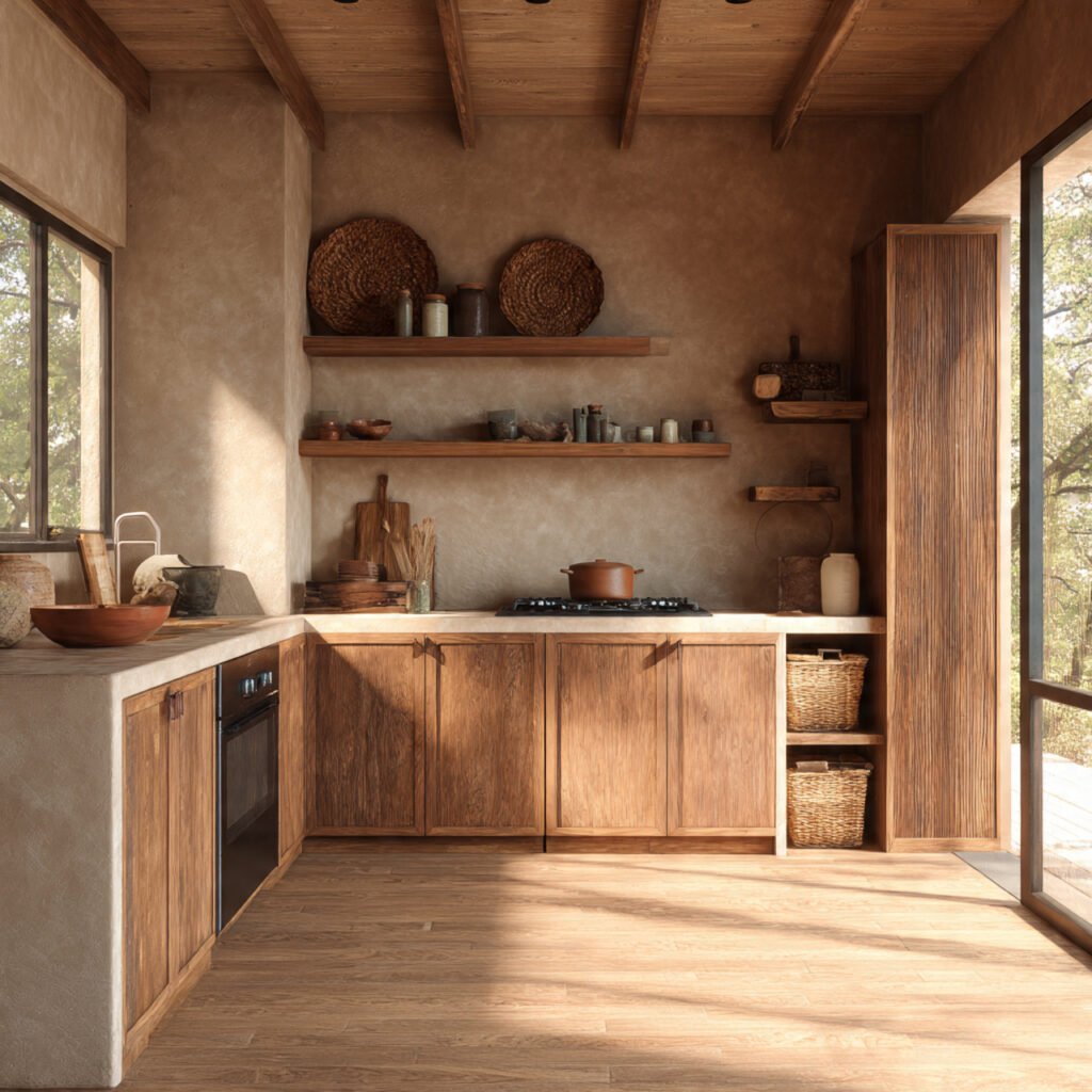 Natural wood decor ideas