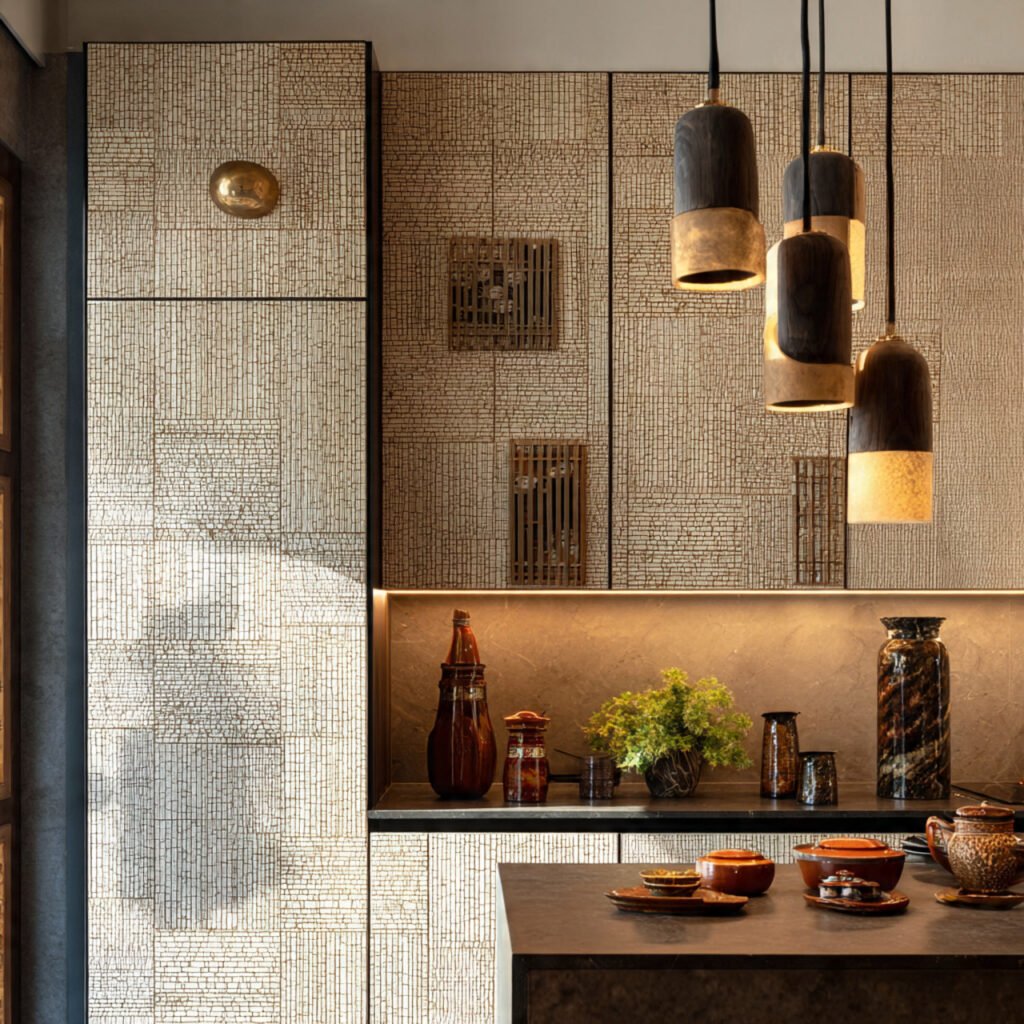 Textured Panel Cabinet Design Ideas