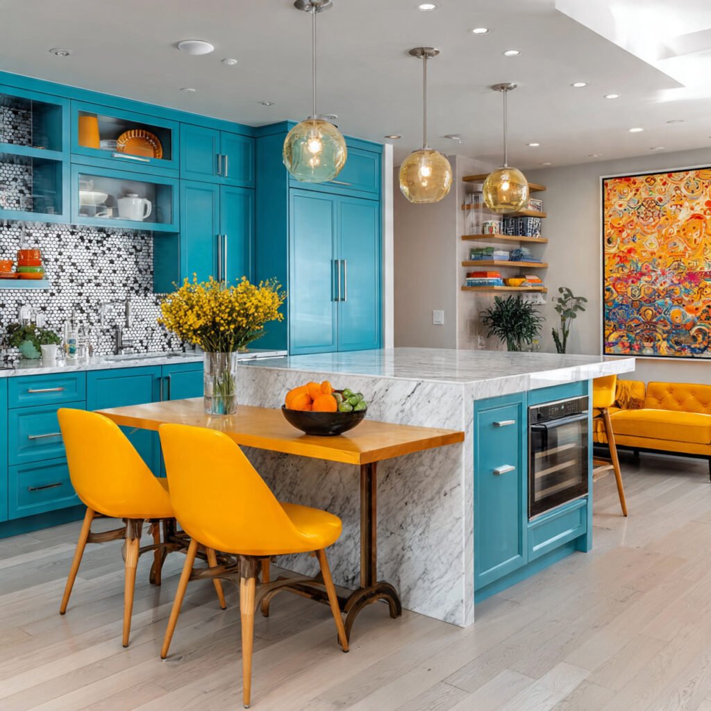 Colorful kitchen decor ideas