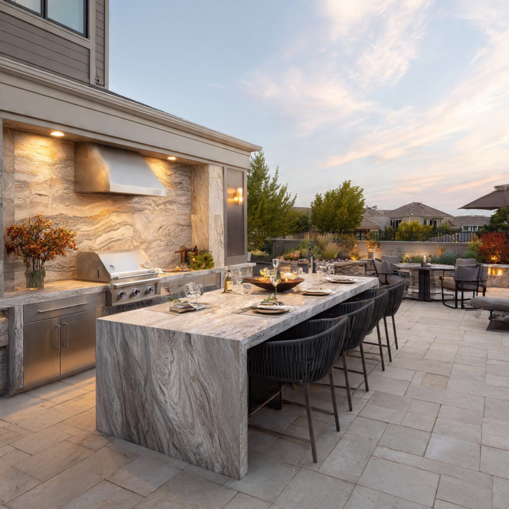 Luxury backyard kitchen ideas