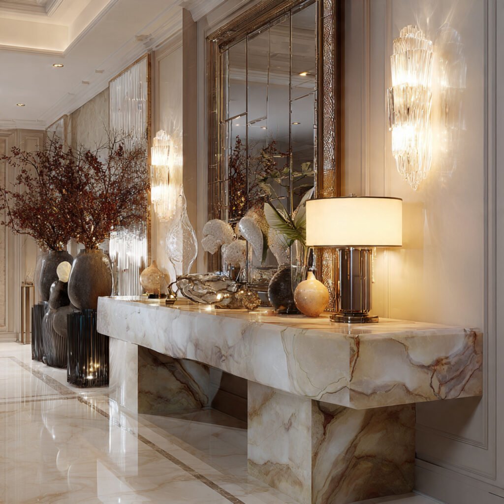 27 Stunning Entryway Table Ideas for Modern and Cozy Homes 27 Luxury Hallway Styling Ideas