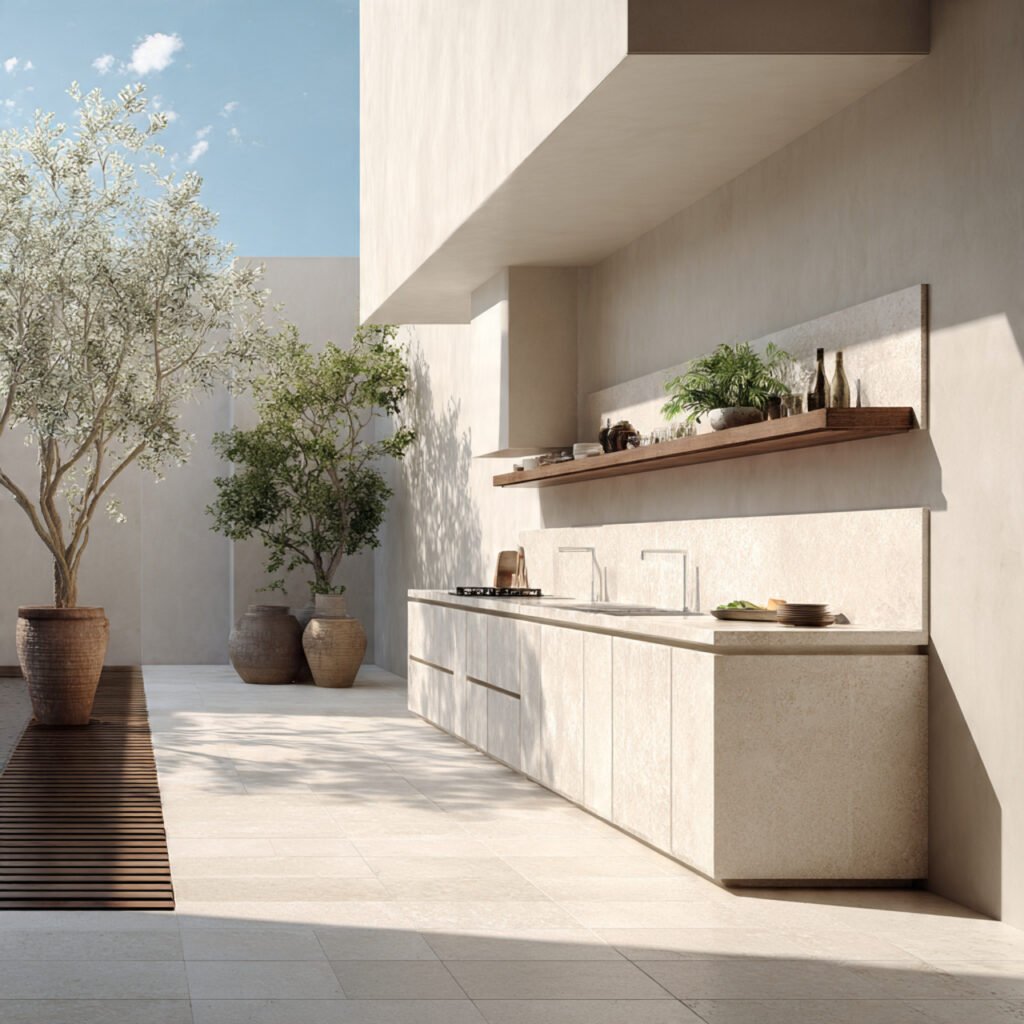 Minimalist outdoor kitchen ideas