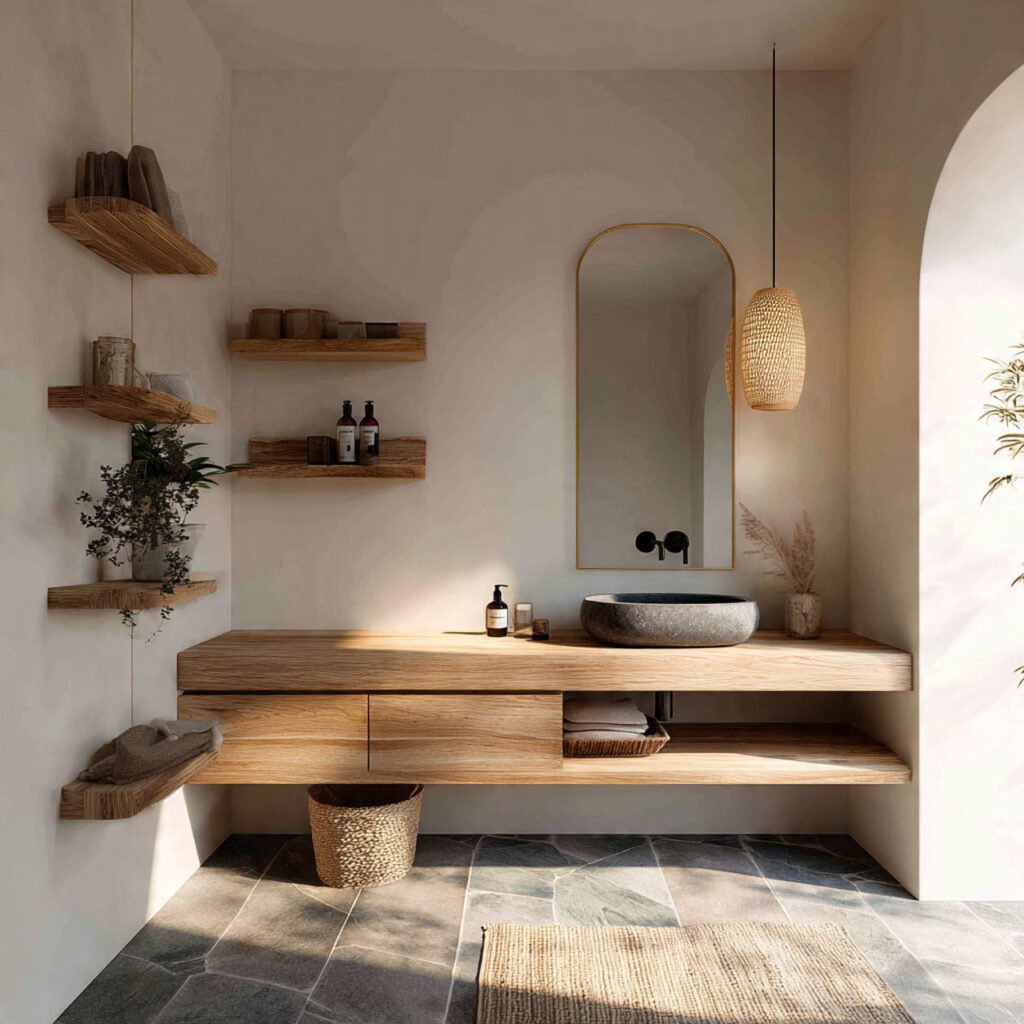 27 Stunning Bathroom Design Ideas to Transform Your Space 18 Wood Accent Bathroom