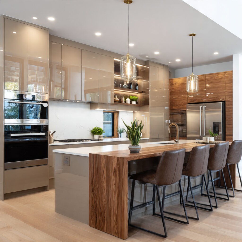 Mixed Material Cabinet Design Ideas