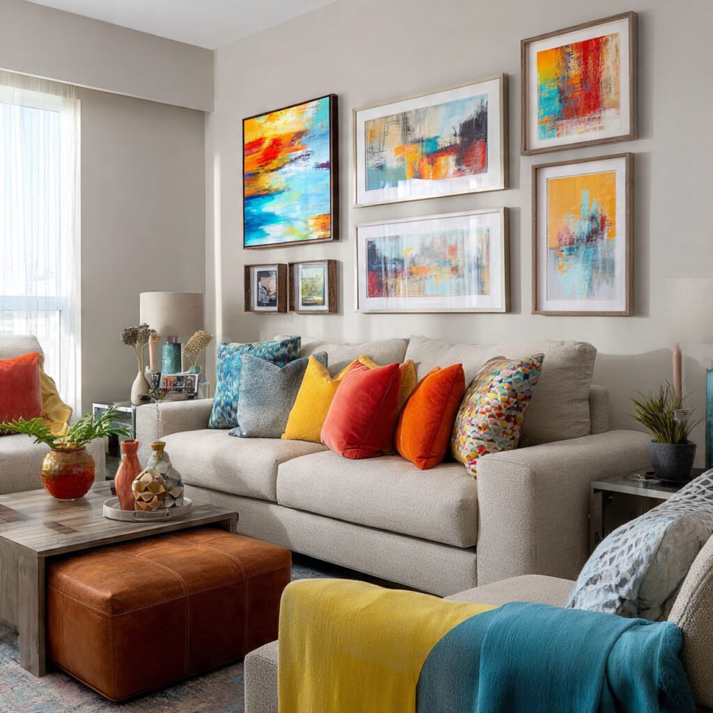 Colorful accent decor ideas