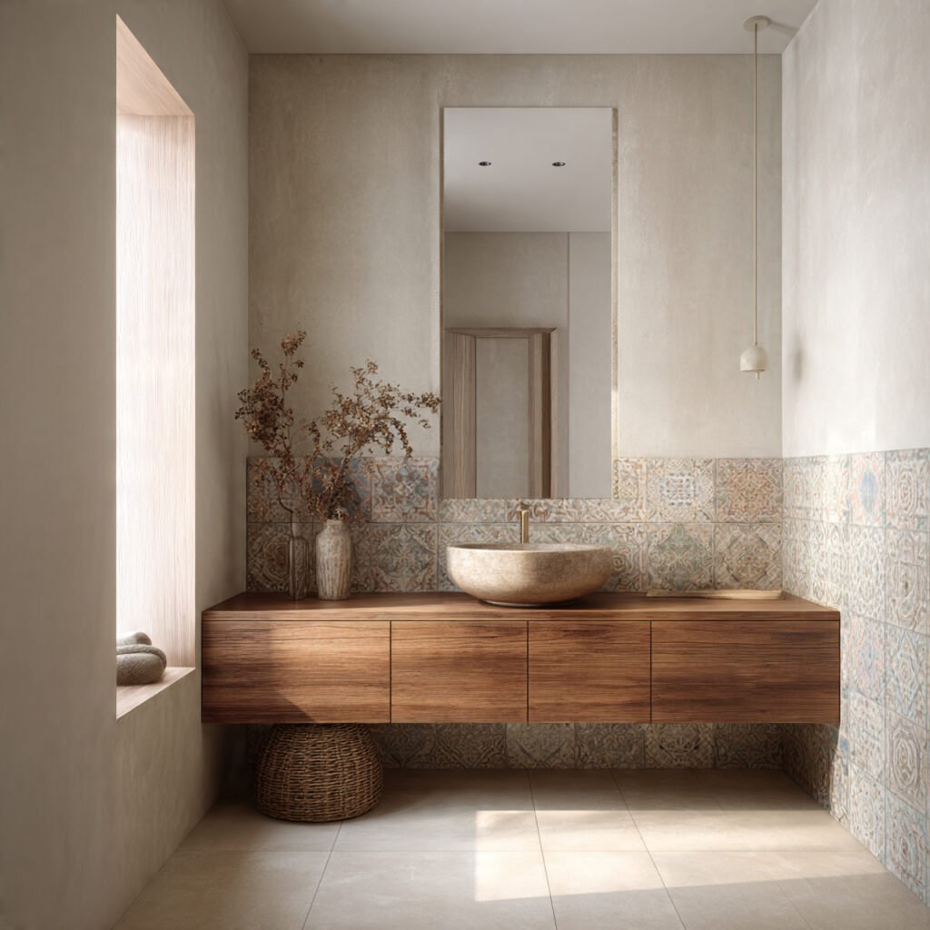 20 Stunning Spanish Bathroom Ideas That Bring Mediterranean Charm Home 12 Modern Mediterranean Bathroom Style Ideas