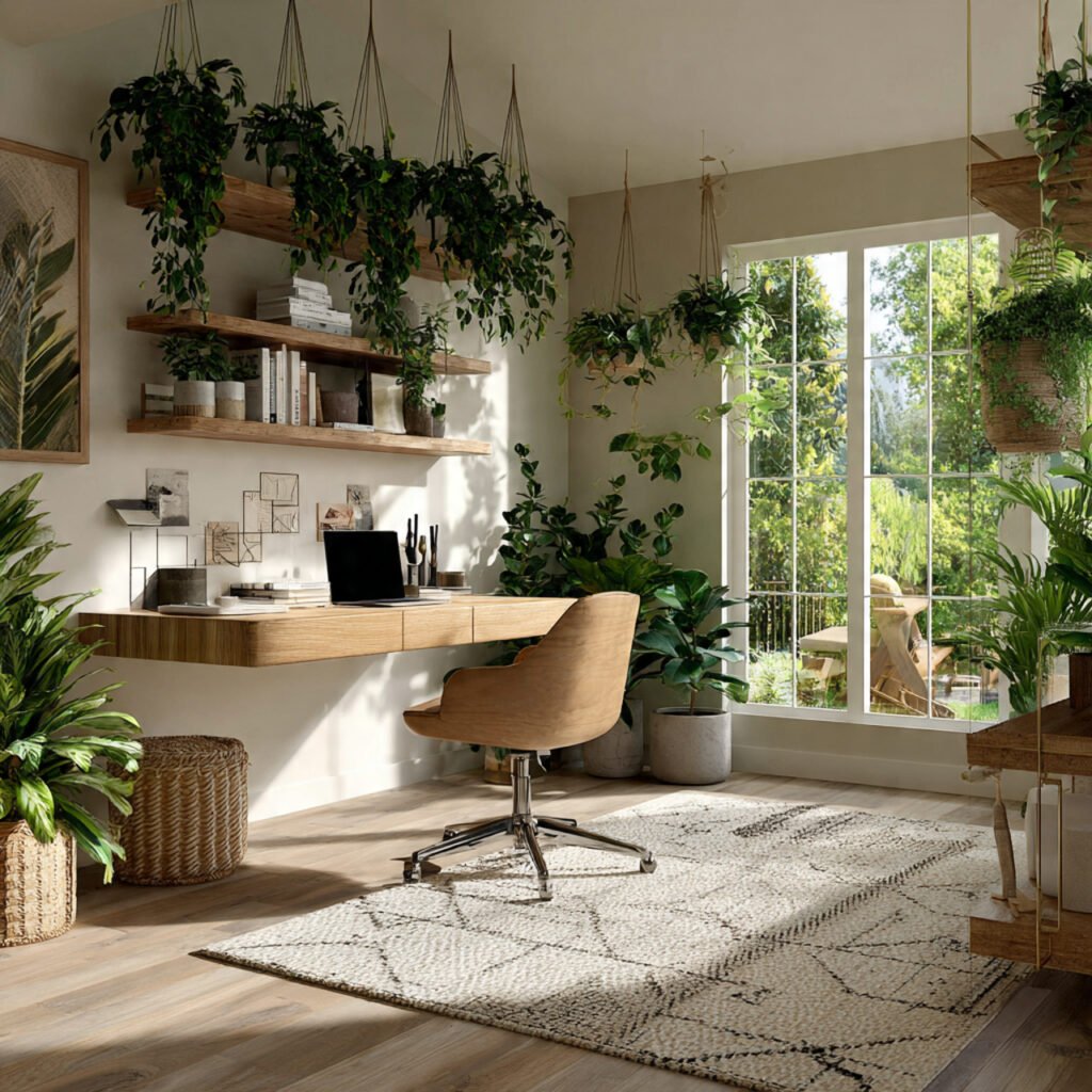 Greenery-Inspired Workspace Design Ideas