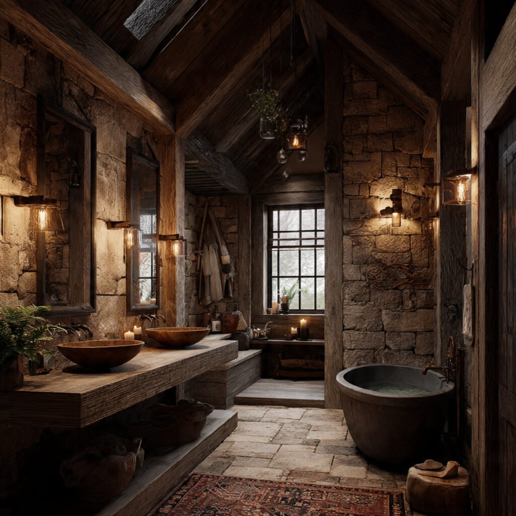 27 Stunning Bathroom Design Ideas to Transform Your Space 25 Rustic Inspired Bathroom