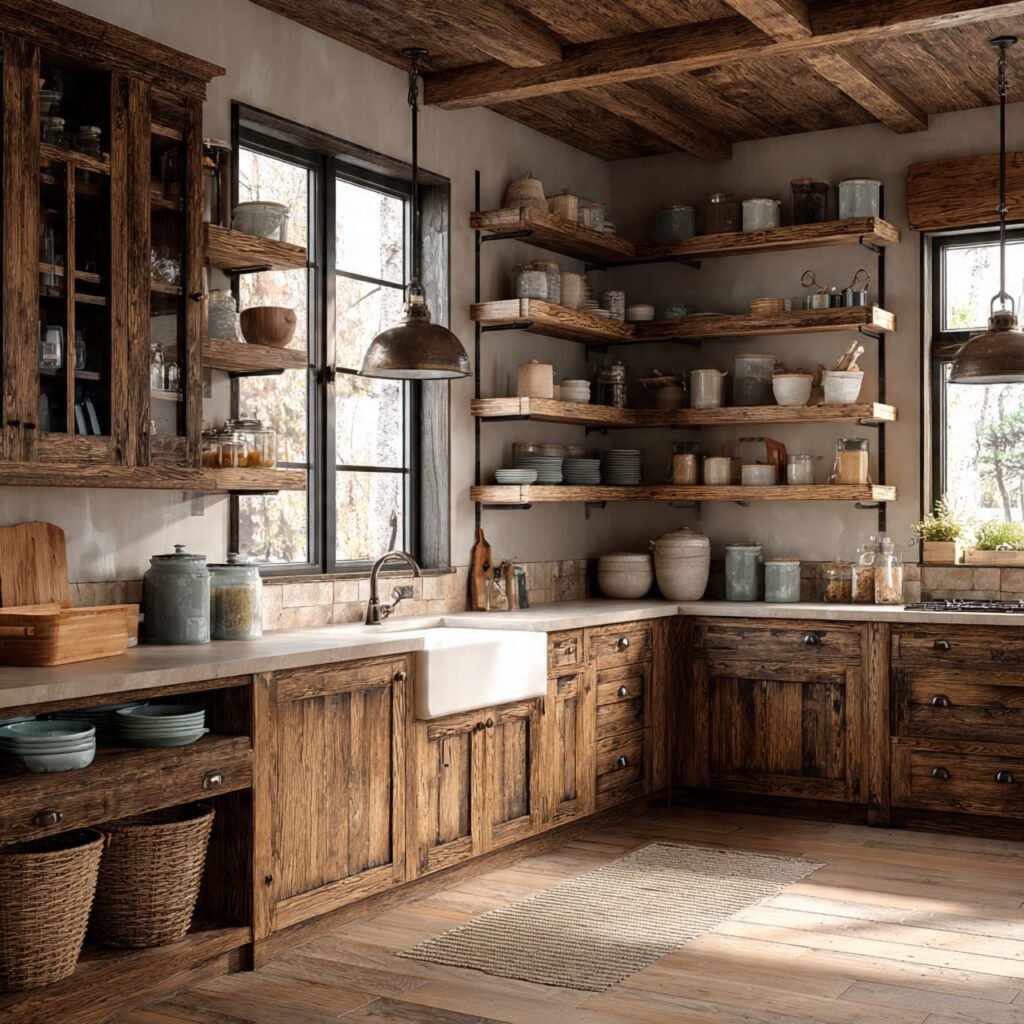 Rustic Wood Cabinet Transformation Ideas