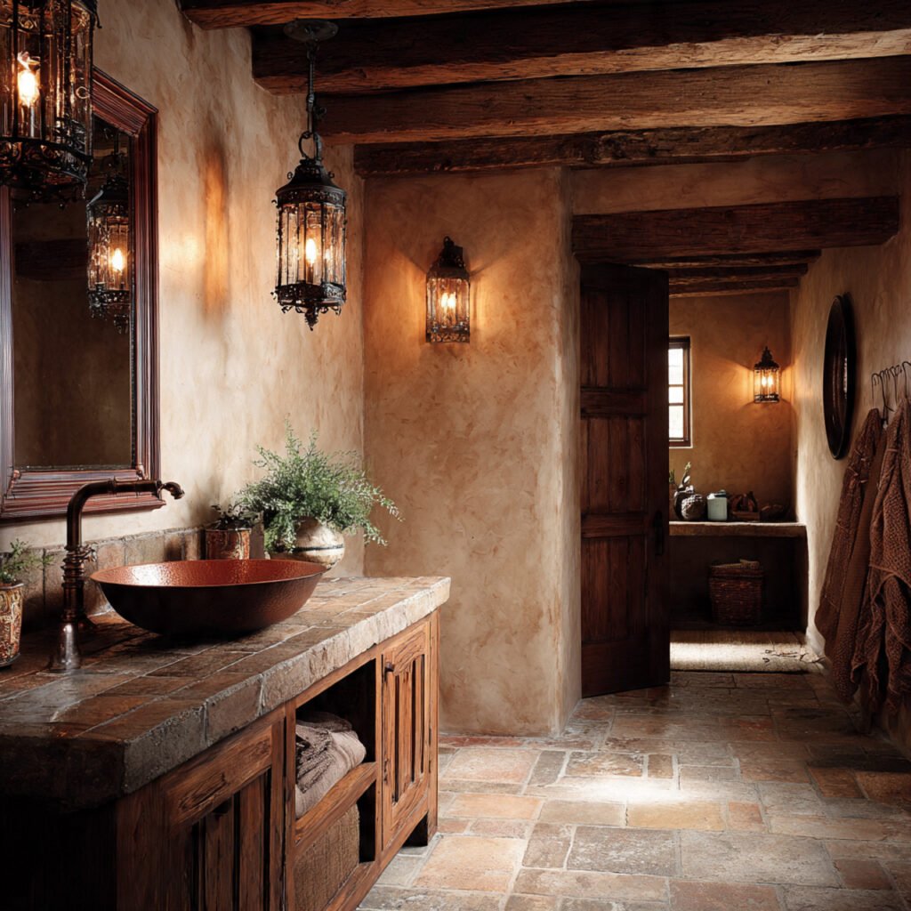 20 Stunning Spanish Bathroom Ideas That Bring Mediterranean Charm Home 3 Rustic Hacienda Bathroom Design Ideas