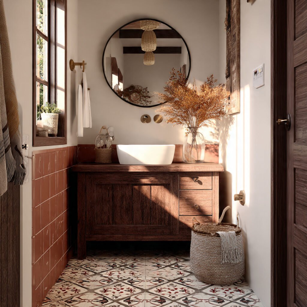 20 Stunning Spanish Bathroom Ideas That Bring Mediterranean Charm Home 11 Small Mediterranean Bathroom Decor Ideas