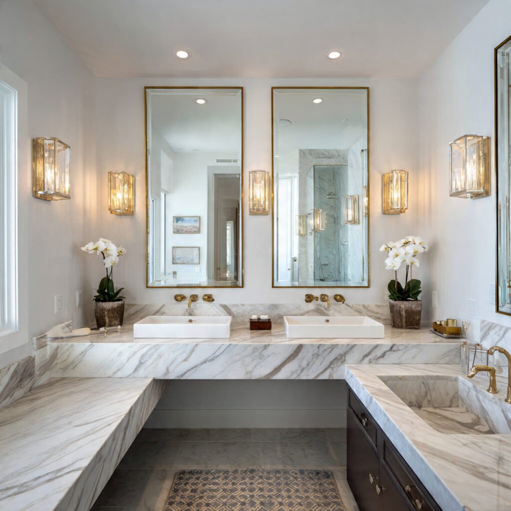 27 Stunning Bathroom Design Ideas to Transform Your Space 16 Double Vanity Setup