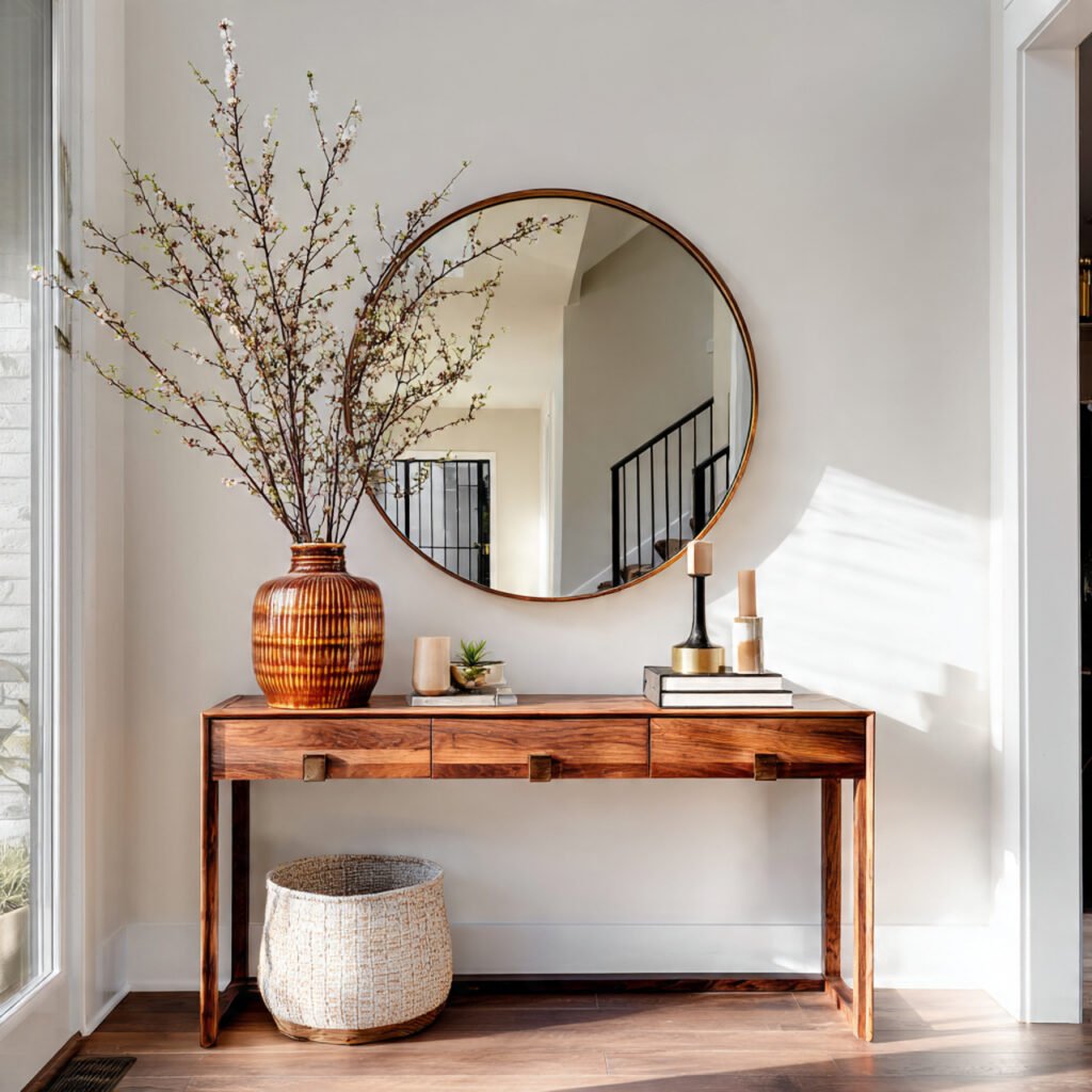 27 Stunning Entryway Table Ideas for Modern and Cozy Homes 11 Mirror and Console Decor Ideas