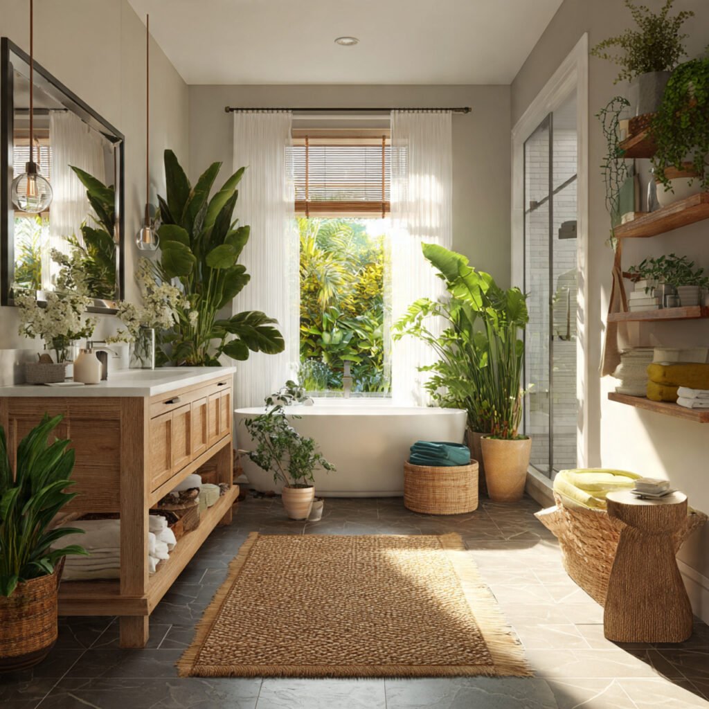 Tropical bathroom ideas