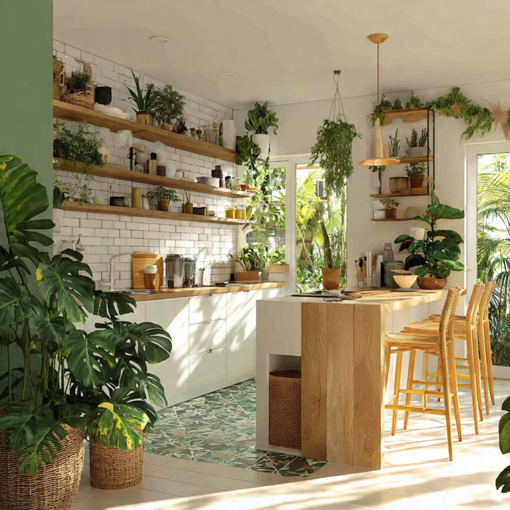Tropical kitchen decor ideas