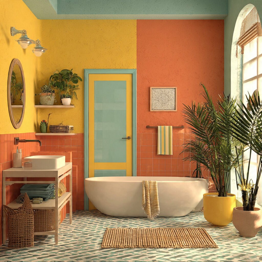 Bright and Colorful Bathroom Ideas