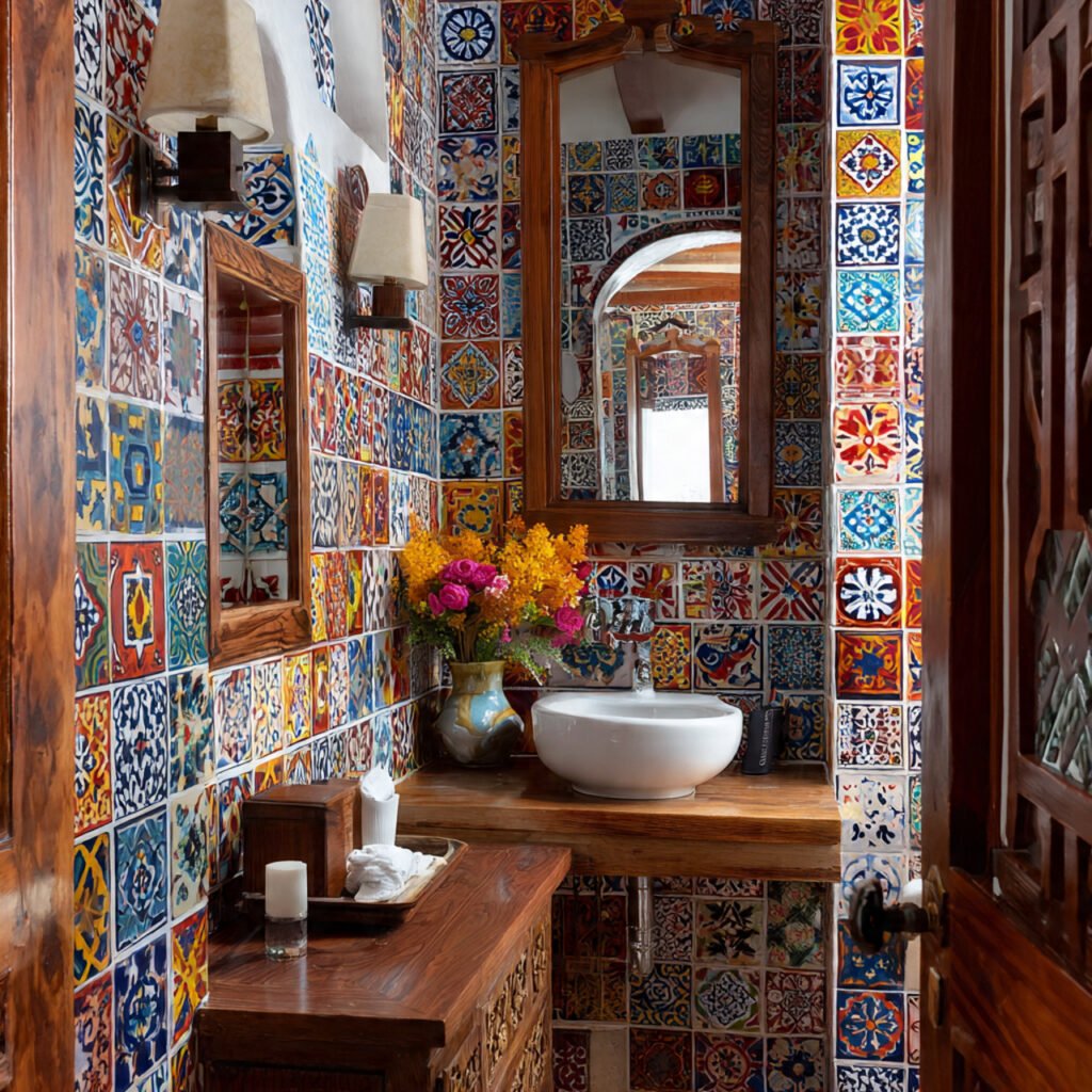 20 Stunning Spanish Bathroom Ideas That Bring Mediterranean Charm Home 16 Colorful Mosaic Tile Decor Ideas