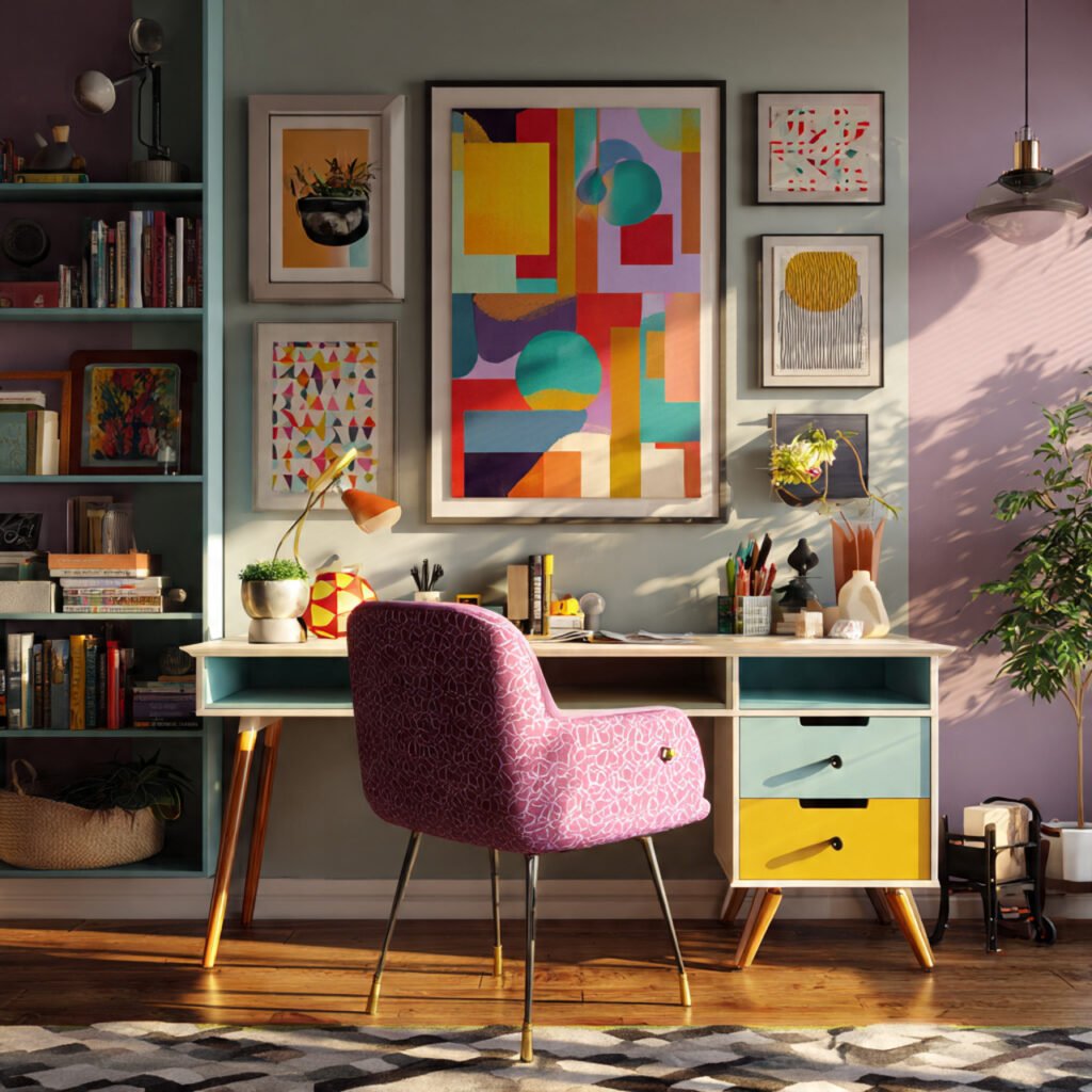 Colorful Workspace Design Ideas
