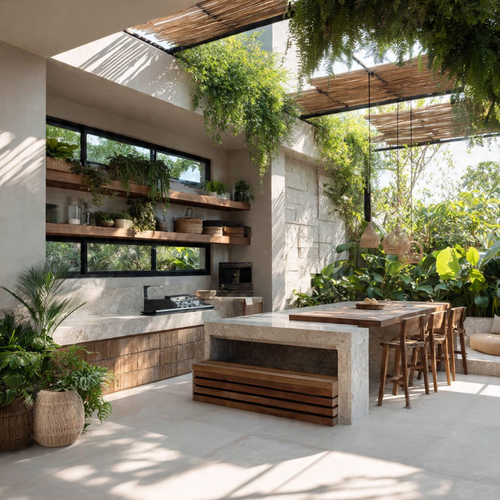 Eco-friendly outdoor kitchen ideas